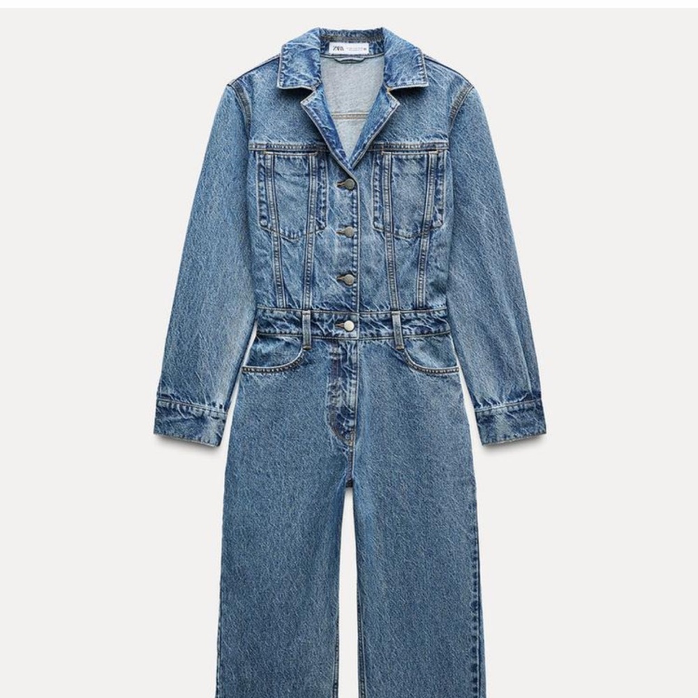Zara Denim Jumpsuit.
